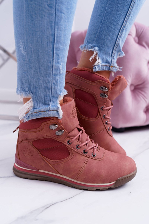 pink vegan boots